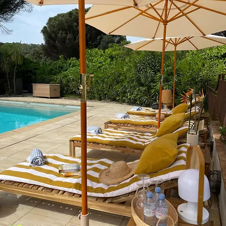 Provencale Golfe St Tropez Climatisee Piscine Chauffee, Spa, Billard, Wifi Debit Pro Villa Gassin
