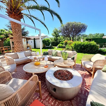 Climatisee, Golfe Saint Tropez, 12 Pers, 4 Suites, Piscine Chauffee, Hammam, Spa, Billard, Petanque, Wifi Professionnel Debit جاسّا