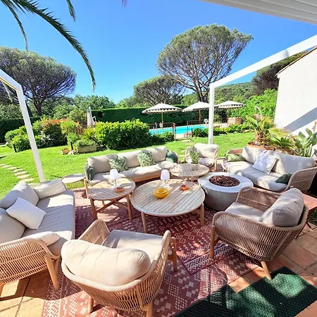 فيلة Climatisee, Golfe Saint Tropez, 12 Pers, 4 Suites, Piscine Chauffee, Hammam, Spa, Billard, Petanque, Wifi Professionnel Debit جاسّا